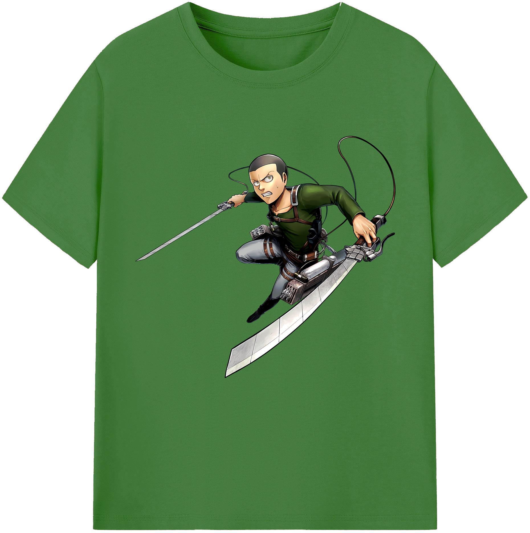 （画像用） 進撃の巨人 コニー·スプリンガー Attack on Titan Connie Springer レディースカジュアルプリントTシャツ（綿100％）